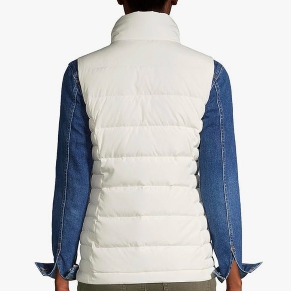 Lands' End Women's Ivory Down Puffer Vest Winter Casual M, LP, 1X - Picture 3 of 16